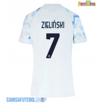Camisa de time de futebol Inter Milan Piotr Zielinski #7 Replicas 2º Equipamento Feminina 2025-26 Manga Curta